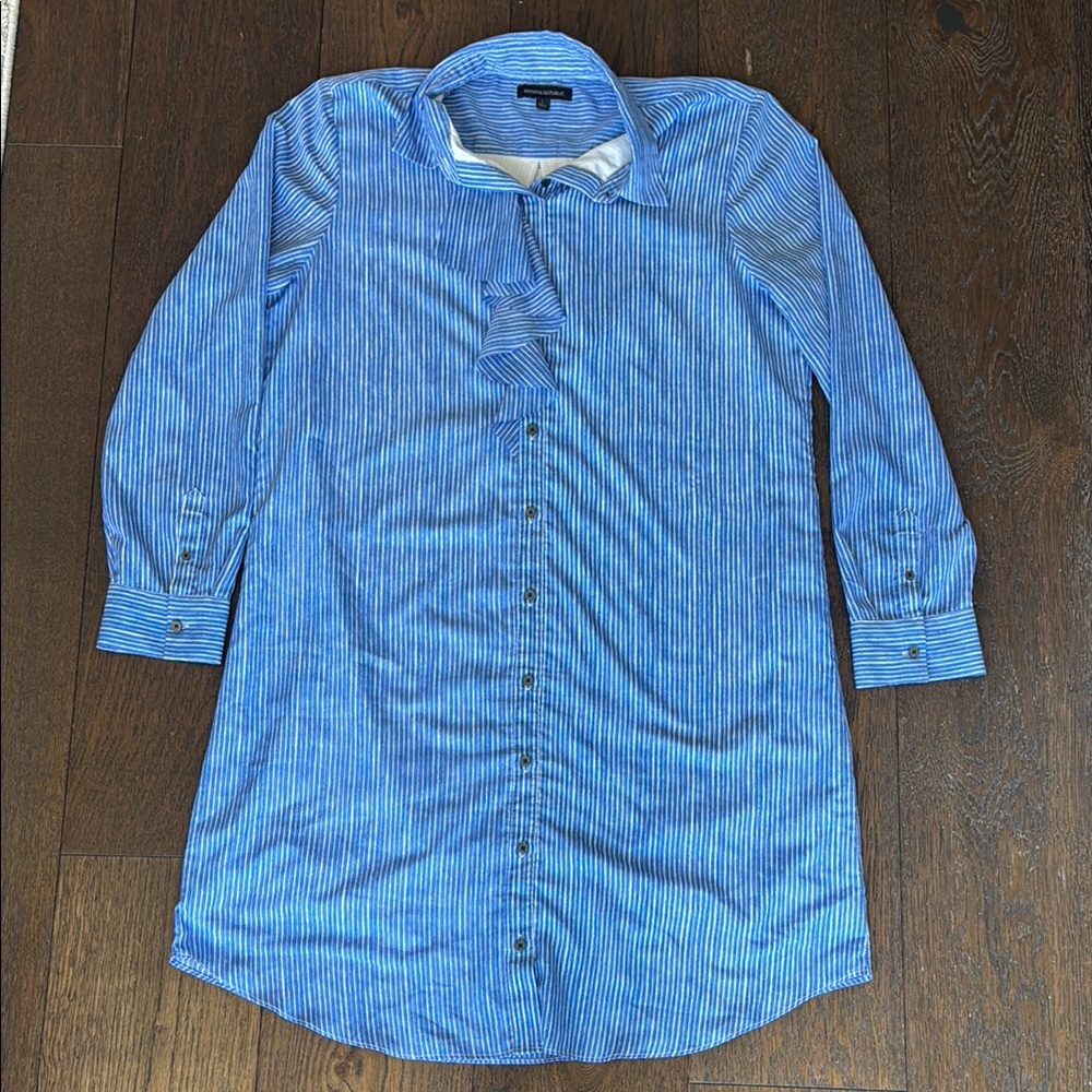 Banana Republic Blue Dress Shirt Elegant Design